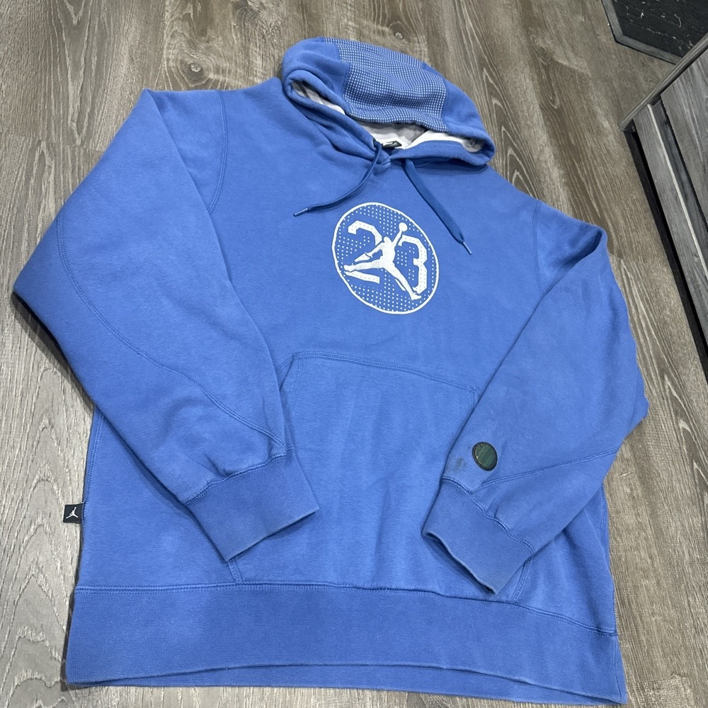 Y2K VTG Jordan Embroidered Pullover Hoodie Mens XL Jumpman Basketball 26x29.5